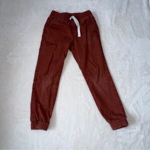 Cat & Jack Toddler Boys Rust Dark Red Jogger Pants 5T
